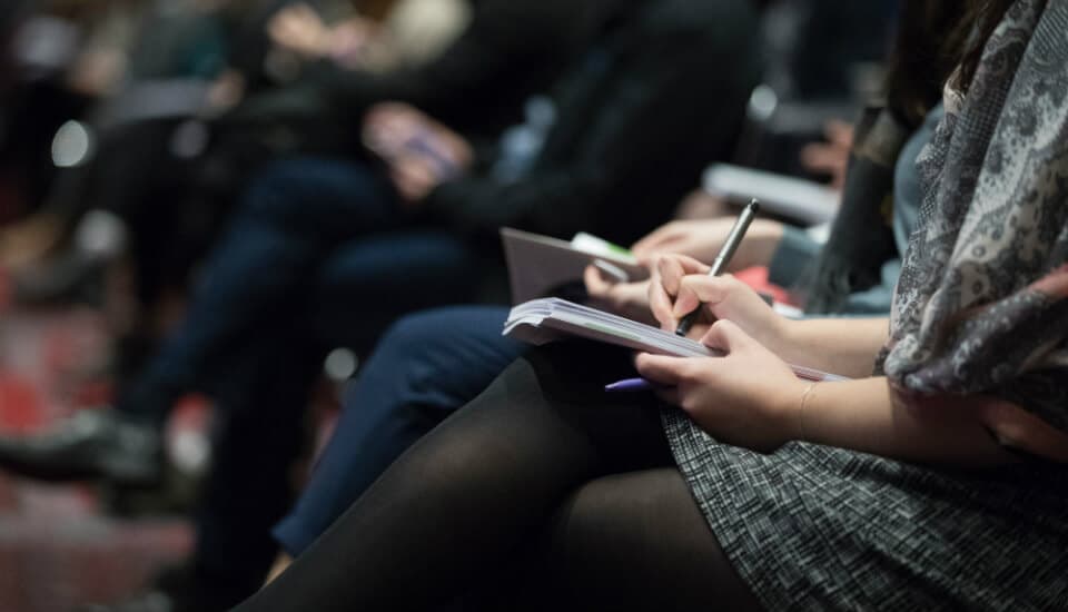 attend industry events to get content ideas