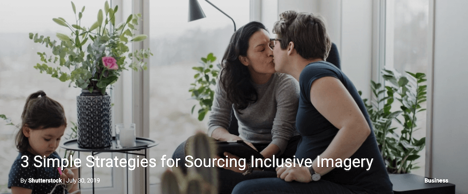 shutterstock inclusive imagery content marketing blog post