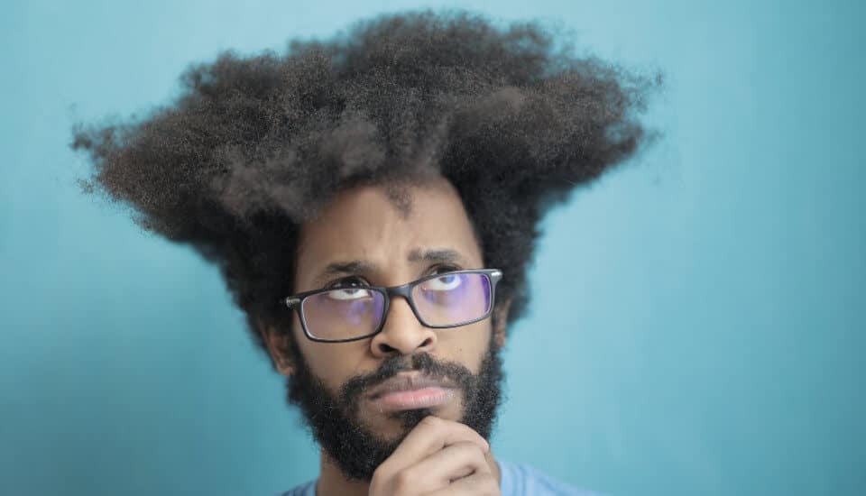 man thinking about using SEO for lead generation
