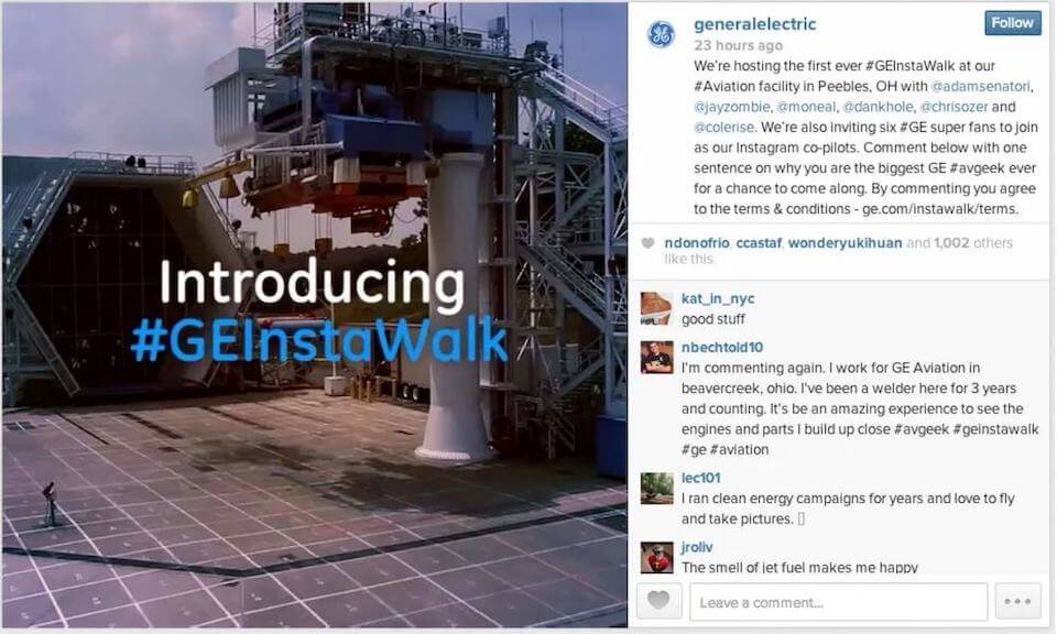 #GEInstaWalk
