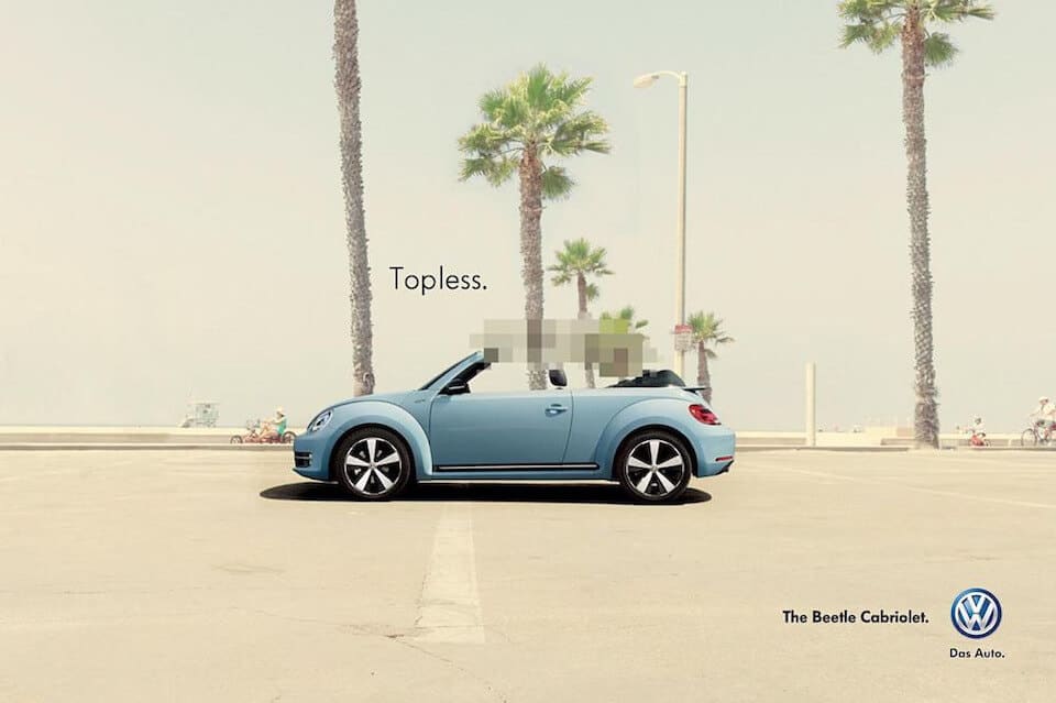 VW display advertising example