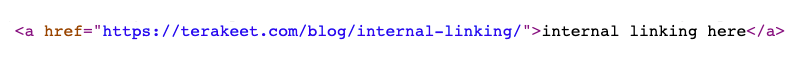 internal linking in html example
