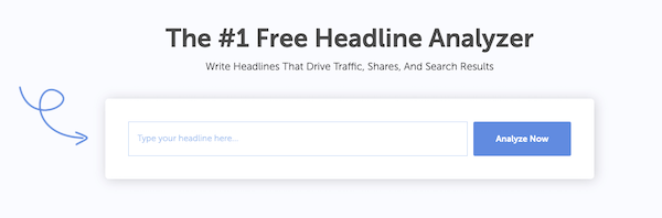 CoSchedule headline analyzer is an example of a tool that drives website traffic