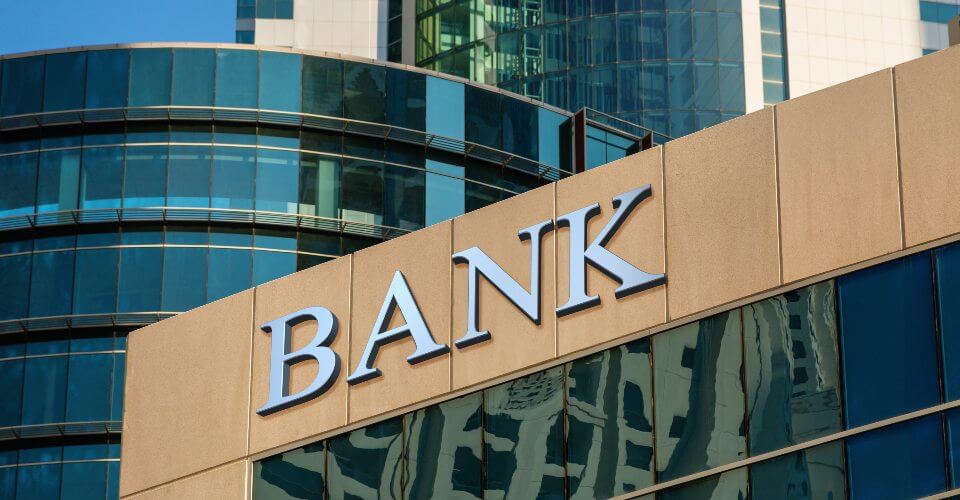 image of a bank within the financial services sector