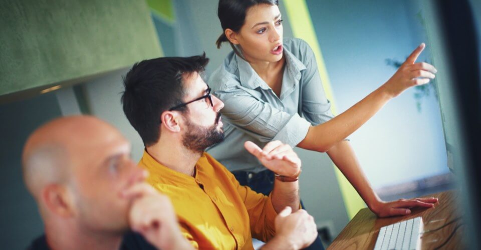 marketers talking about outsourcing seo projects