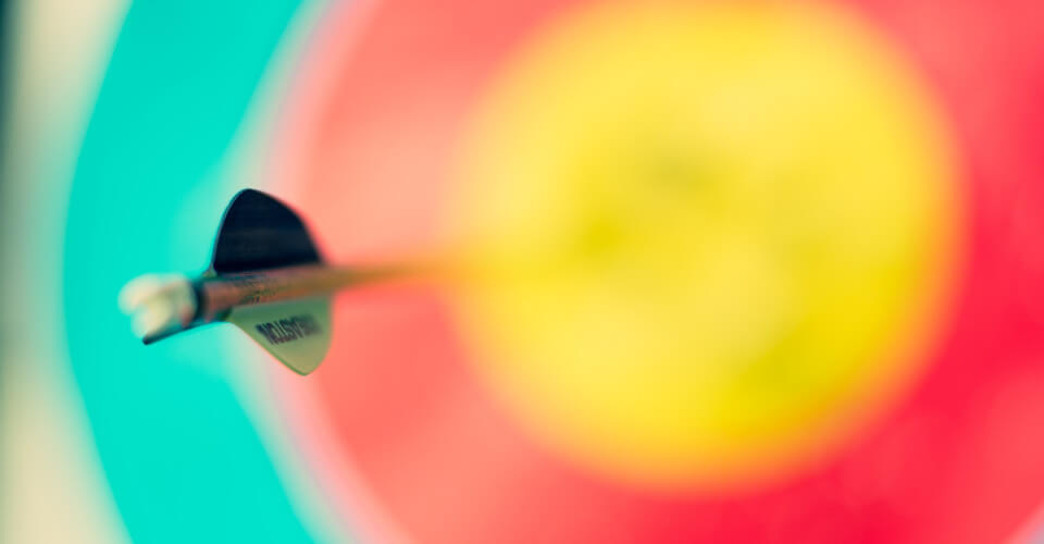 blurred image of an archery target