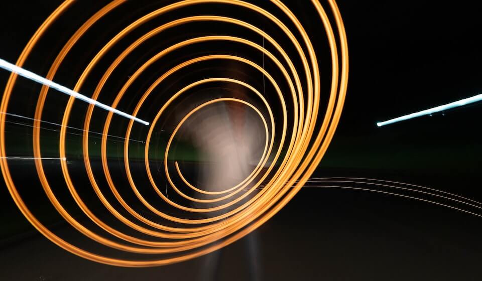 image of an spiral to show how digital marketing amplifies results