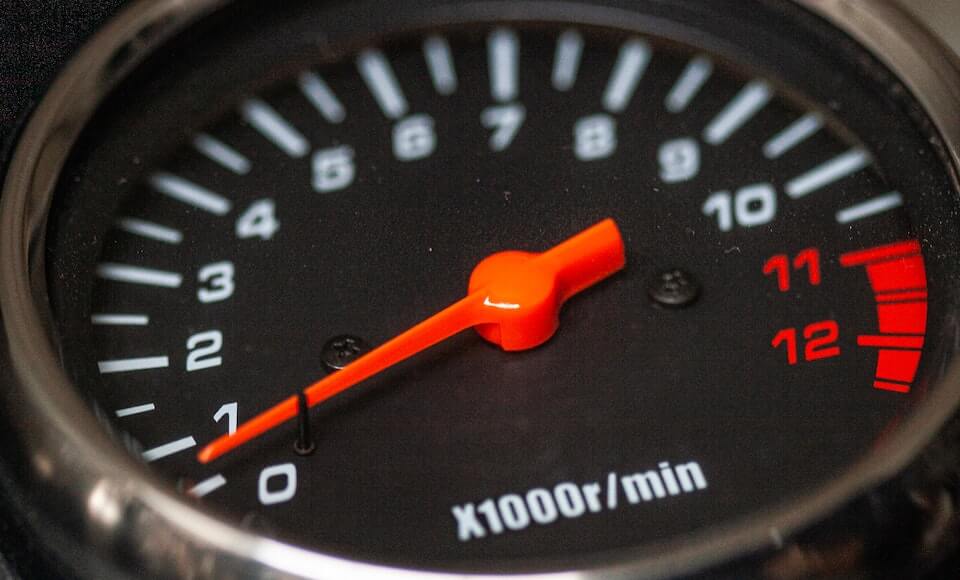 rpm gauge on a car to show growth marketing