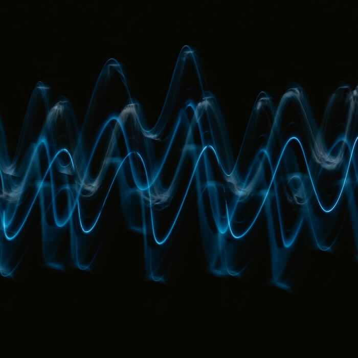 blue frequency line