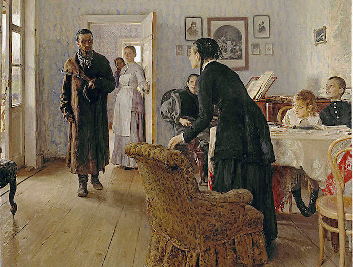 Unexpected Visitors by Ilya Repin