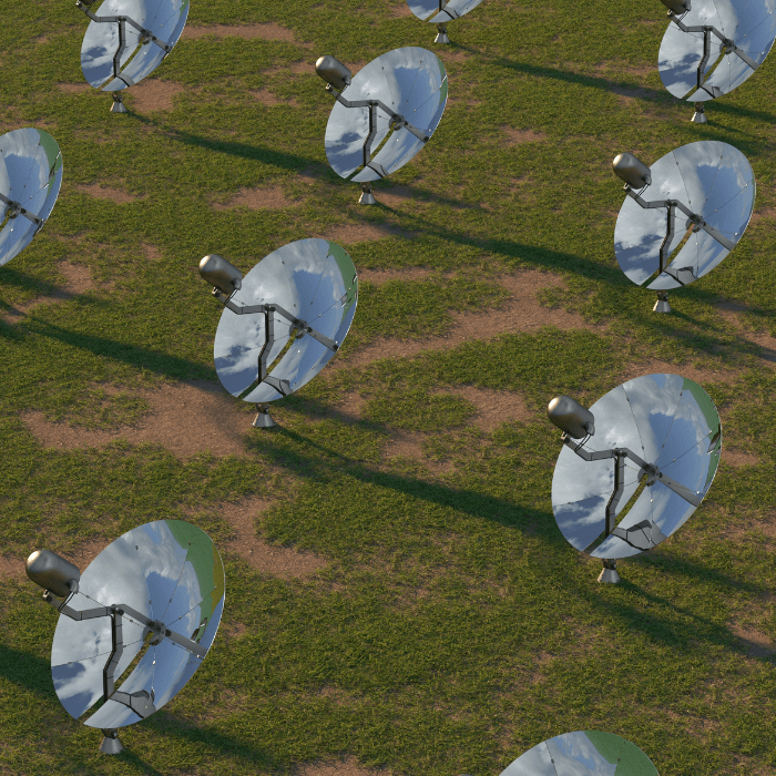 Many antennas in a field